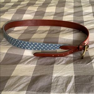 American Flag Needlepoint Belt